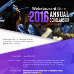 WebstaurantStore Scholarship 2016